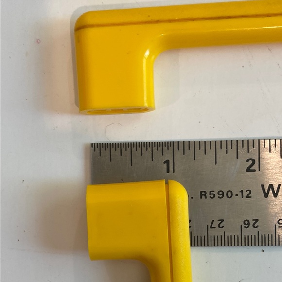 Yellow Cabinet Knobs and Handles Art Nouveau Set of 21 - Picture 8 of 13